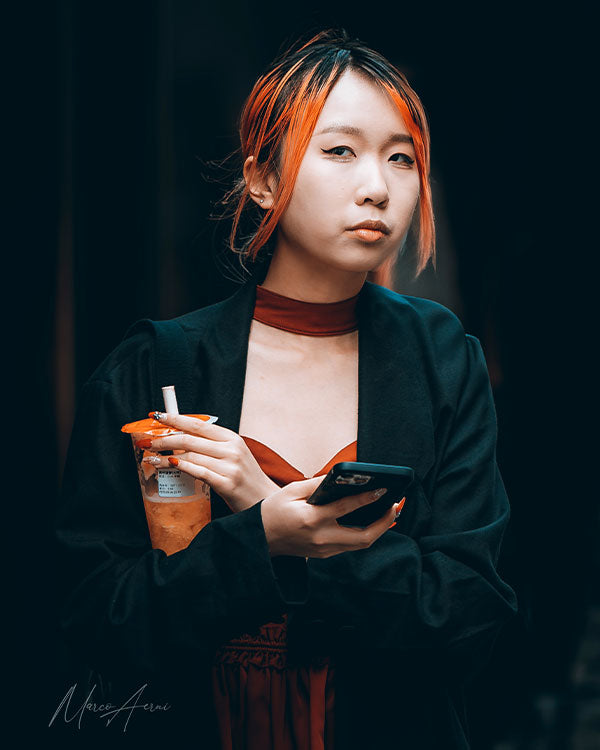 Miss Bubbletea 45x60cm