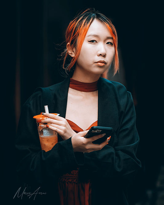 Miss Bubbletea 45x60cm