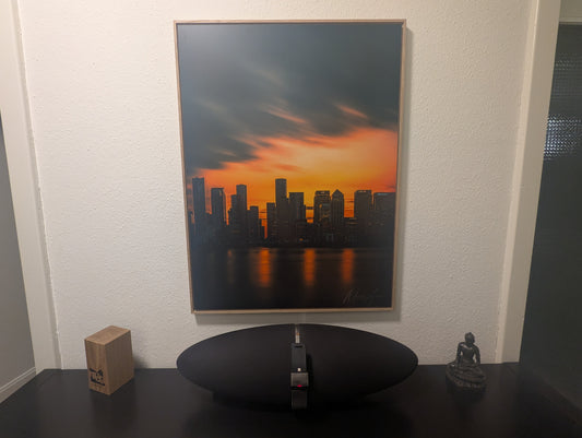 Canary Wharf Skyline at Golden Hour 60x80cm